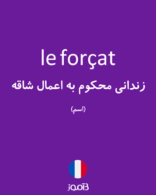  تصویر le forçat - دیکشنری انگلیسی بیاموز