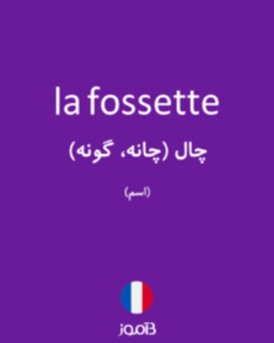  تصویر la fossette - دیکشنری انگلیسی بیاموز