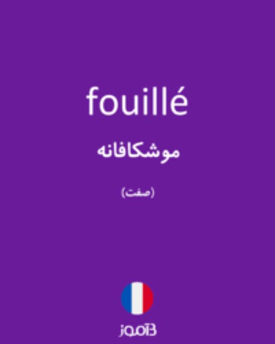  تصویر fouillé - دیکشنری انگلیسی بیاموز