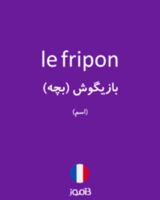  تصویر le fripon - دیکشنری انگلیسی بیاموز