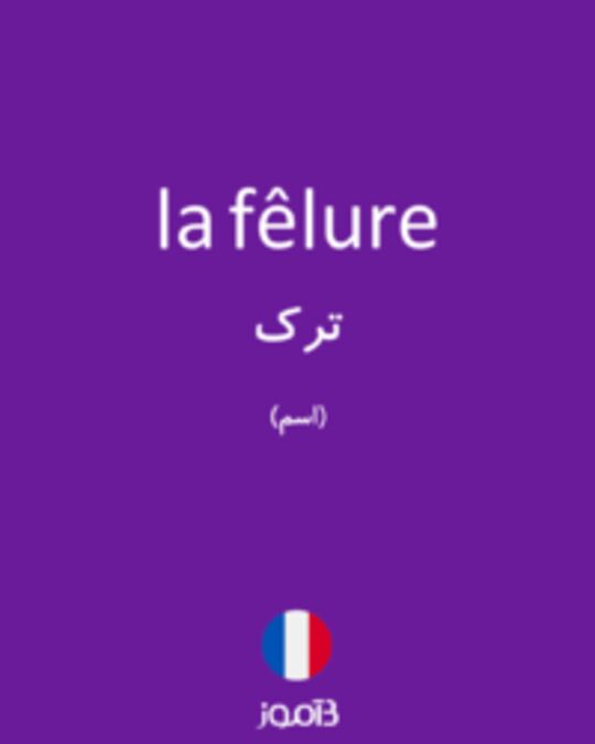  تصویر la fêlure - دیکشنری انگلیسی بیاموز