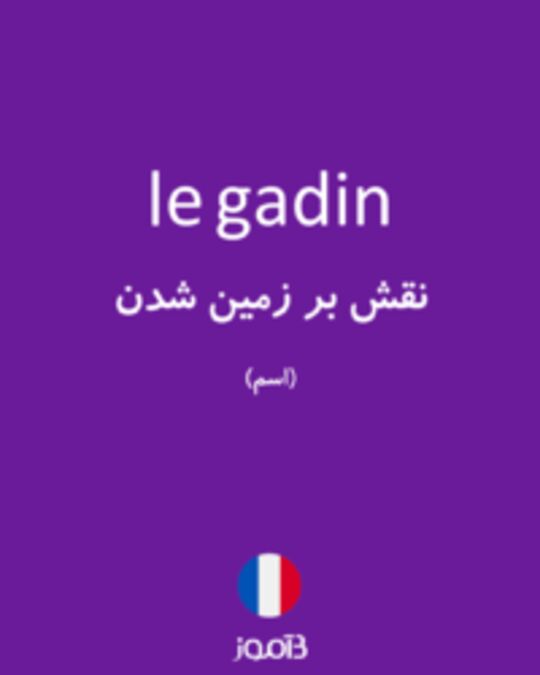  تصویر le gadin - دیکشنری انگلیسی بیاموز