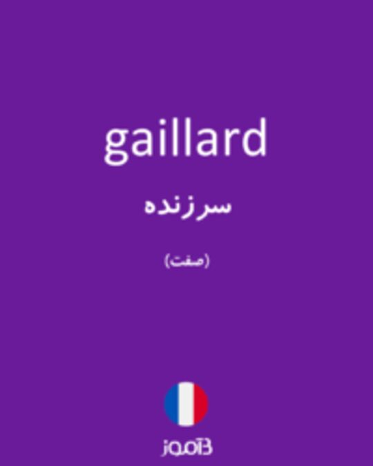  تصویر gaillard - دیکشنری انگلیسی بیاموز