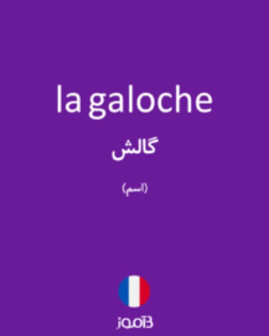  تصویر la galoche - دیکشنری انگلیسی بیاموز