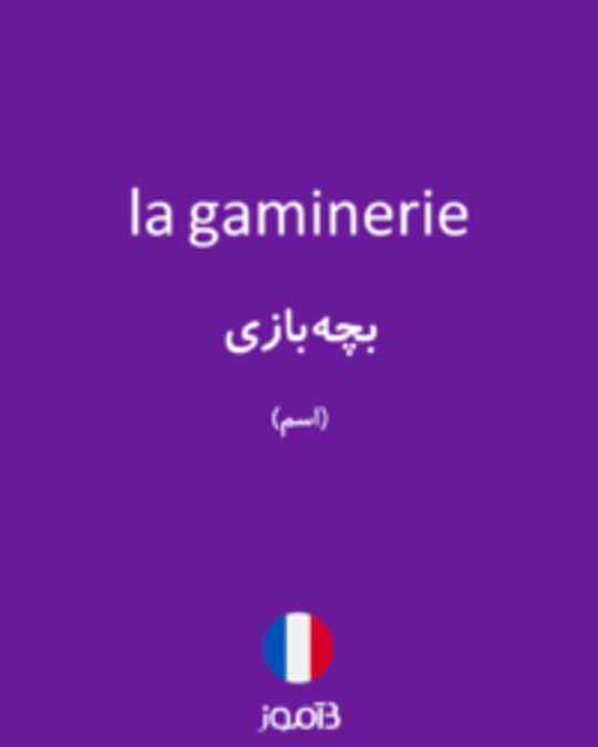  تصویر la gaminerie - دیکشنری انگلیسی بیاموز