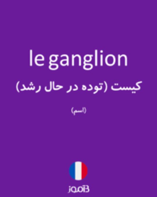  تصویر le ganglion - دیکشنری انگلیسی بیاموز