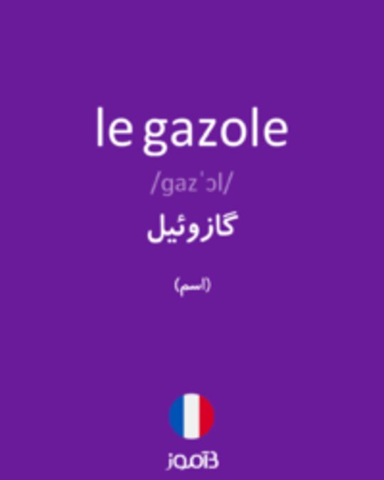  تصویر le gazole - دیکشنری انگلیسی بیاموز