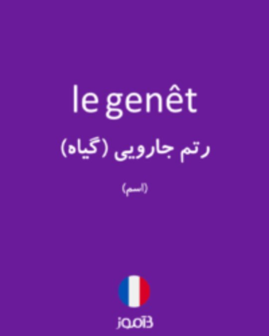  تصویر le genêt - دیکشنری انگلیسی بیاموز