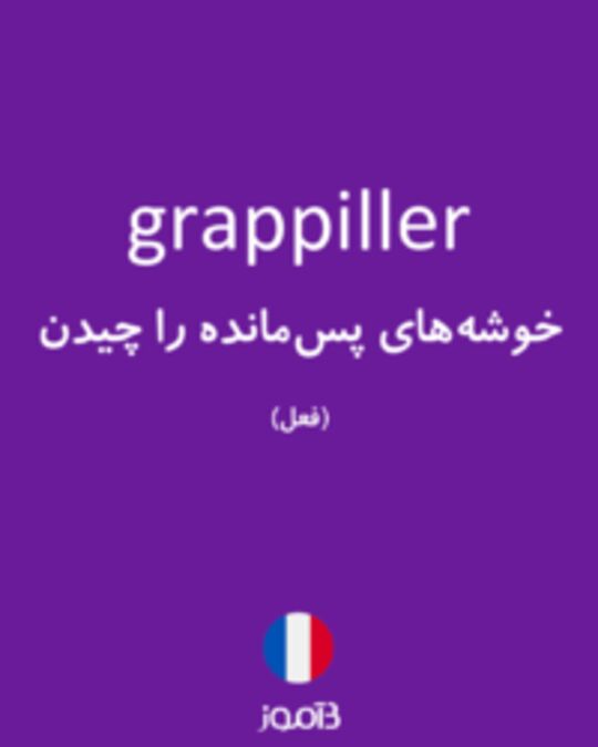  تصویر grappiller - دیکشنری انگلیسی بیاموز