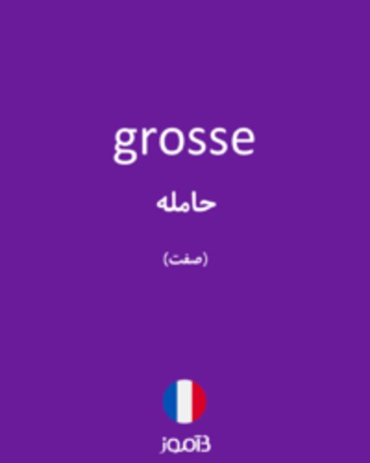  تصویر grosse - دیکشنری انگلیسی بیاموز