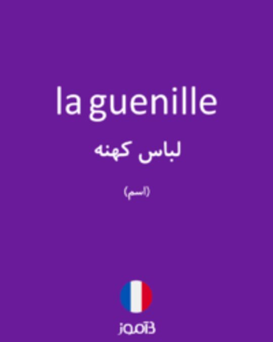  تصویر la guenille - دیکشنری انگلیسی بیاموز