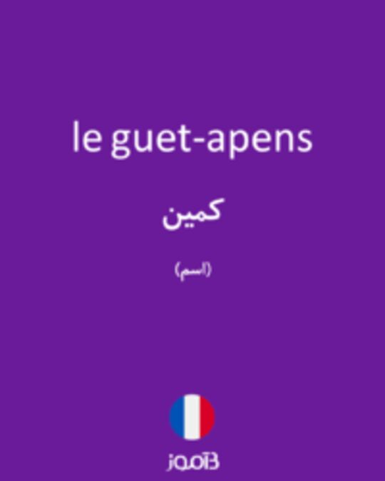  تصویر le guet-apens - دیکشنری انگلیسی بیاموز