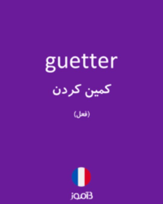  تصویر guetter - دیکشنری انگلیسی بیاموز