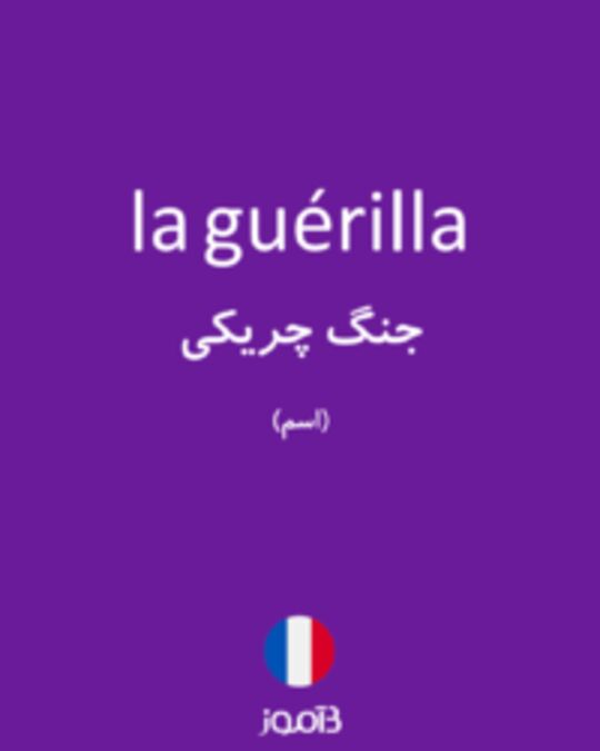  تصویر la guérilla - دیکشنری انگلیسی بیاموز