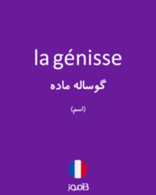  تصویر la génisse - دیکشنری انگلیسی بیاموز