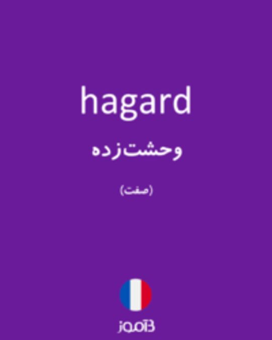  تصویر hagard - دیکشنری انگلیسی بیاموز