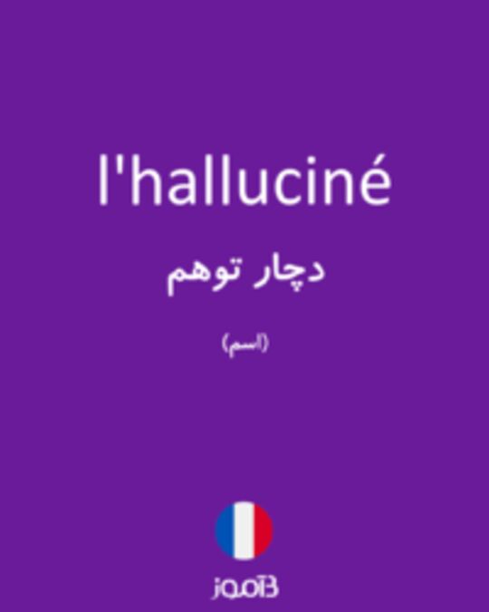  تصویر l'halluciné - دیکشنری انگلیسی بیاموز