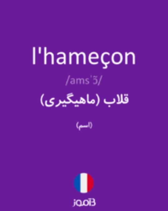  تصویر l'hameçon - دیکشنری انگلیسی بیاموز