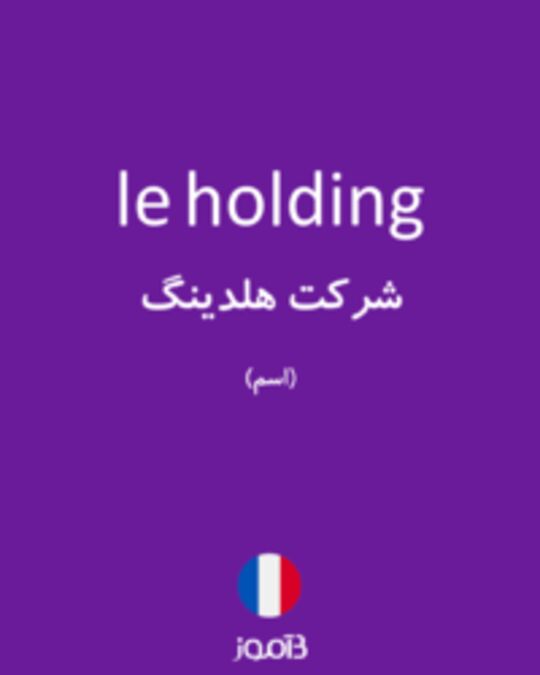  تصویر le holding - دیکشنری انگلیسی بیاموز