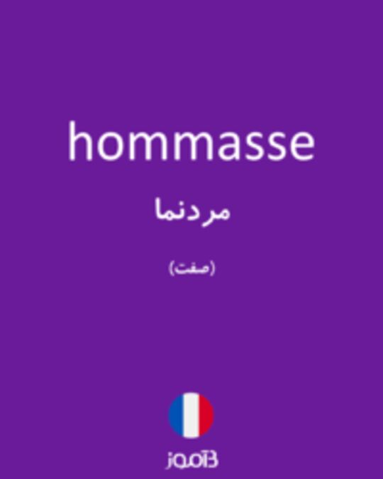  تصویر hommasse - دیکشنری انگلیسی بیاموز