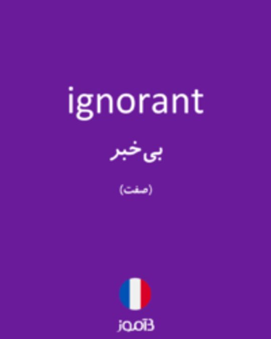  تصویر ignorant - دیکشنری انگلیسی بیاموز