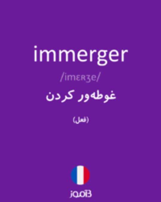  تصویر immerger - دیکشنری انگلیسی بیاموز