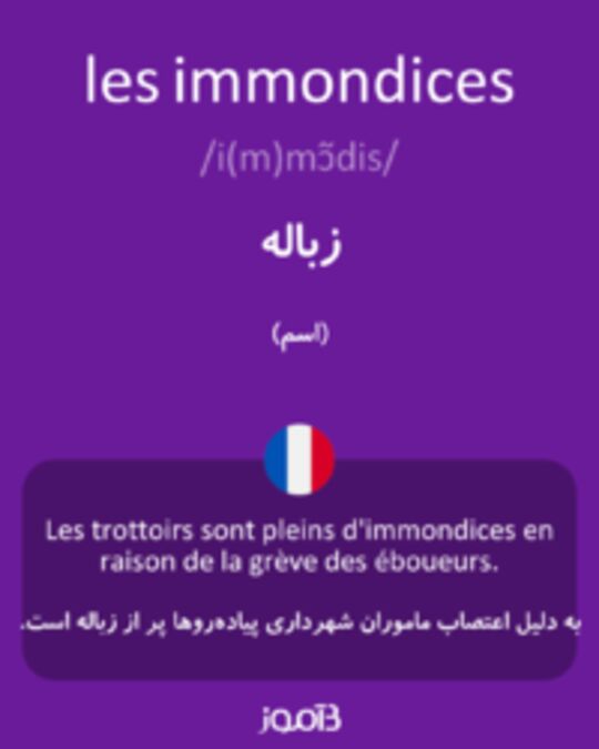  تصویر les immondices - دیکشنری انگلیسی بیاموز