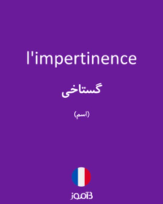  تصویر l'impertinence - دیکشنری انگلیسی بیاموز