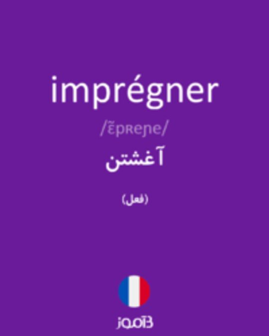  تصویر imprégner - دیکشنری انگلیسی بیاموز