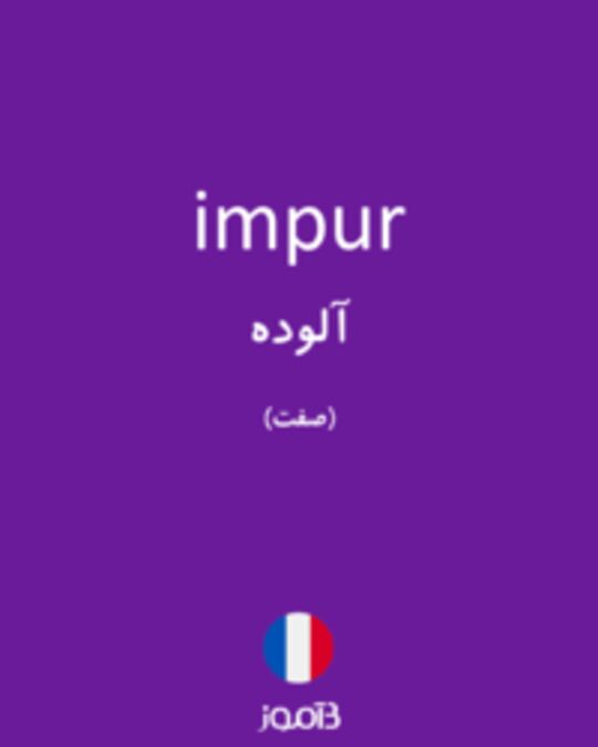  تصویر impur - دیکشنری انگلیسی بیاموز