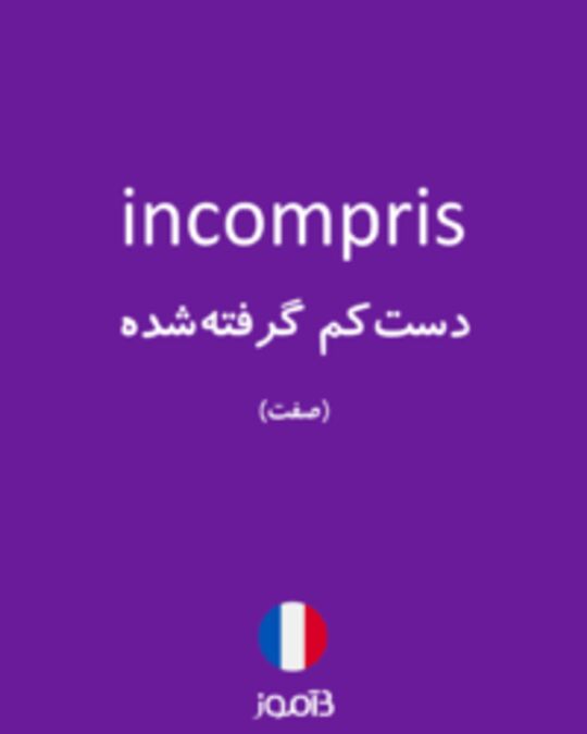  تصویر incompris - دیکشنری انگلیسی بیاموز