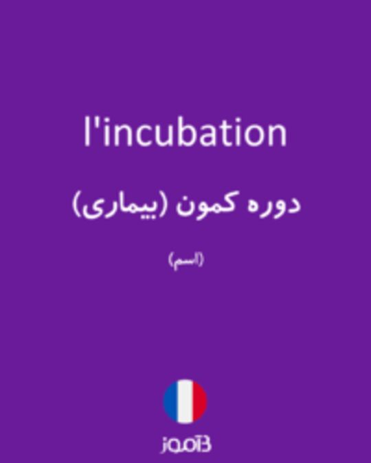  تصویر l'incubation - دیکشنری انگلیسی بیاموز