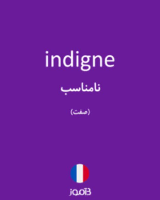  تصویر indigne - دیکشنری انگلیسی بیاموز