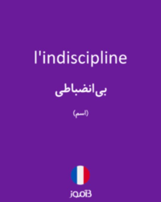  تصویر l'indiscipline - دیکشنری انگلیسی بیاموز