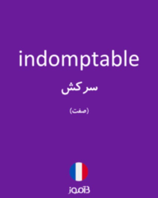  تصویر indomptable - دیکشنری انگلیسی بیاموز