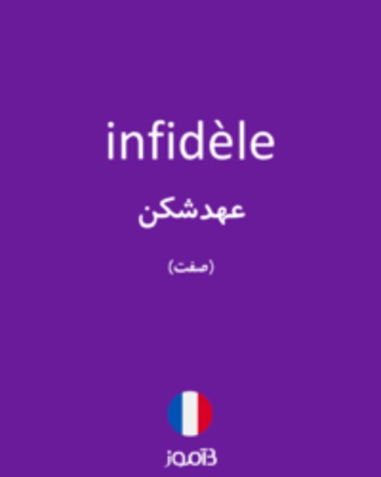  تصویر infidèle - دیکشنری انگلیسی بیاموز