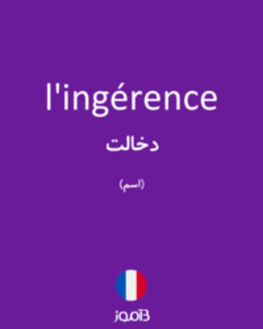  تصویر l'ingérence - دیکشنری انگلیسی بیاموز