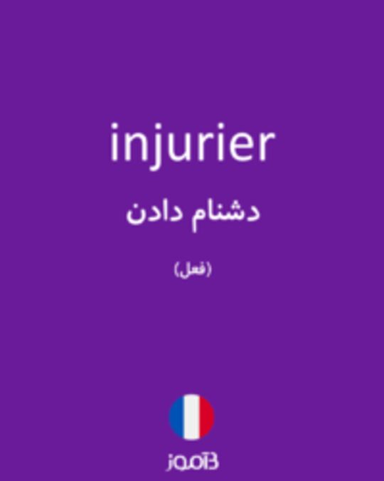  تصویر injurier - دیکشنری انگلیسی بیاموز