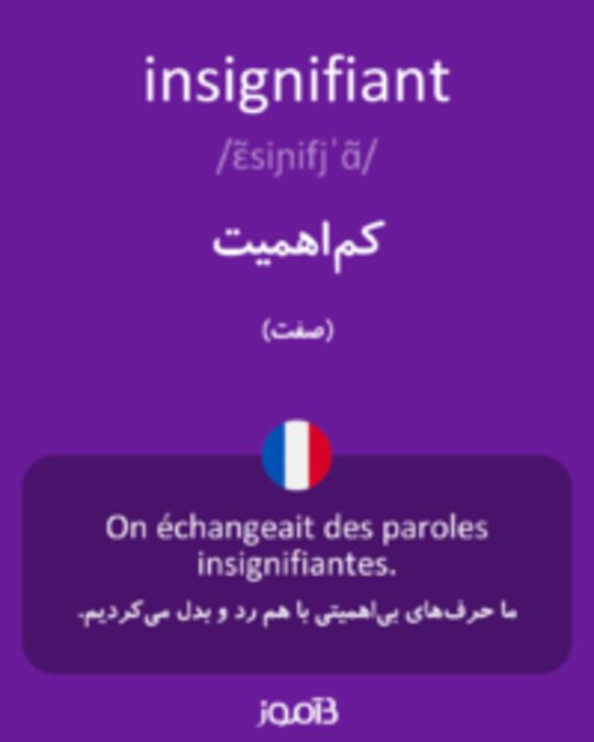  تصویر insignifiant - دیکشنری انگلیسی بیاموز