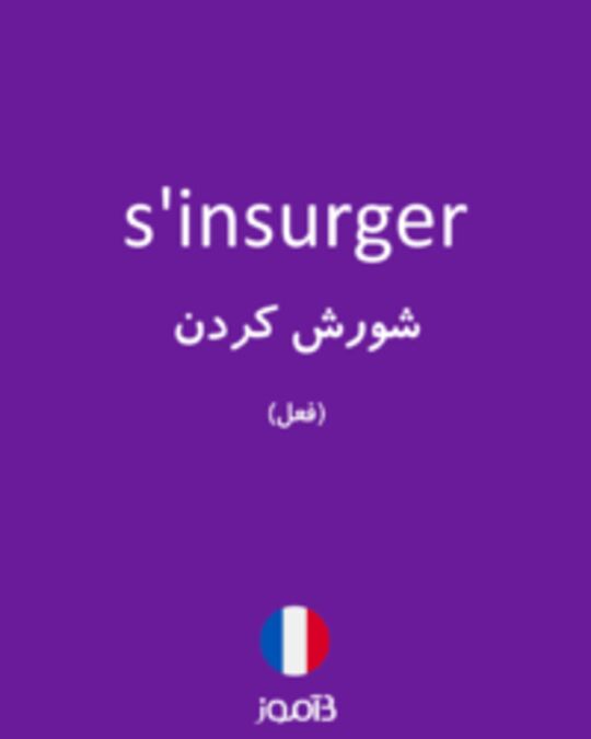  تصویر s'insurger - دیکشنری انگلیسی بیاموز