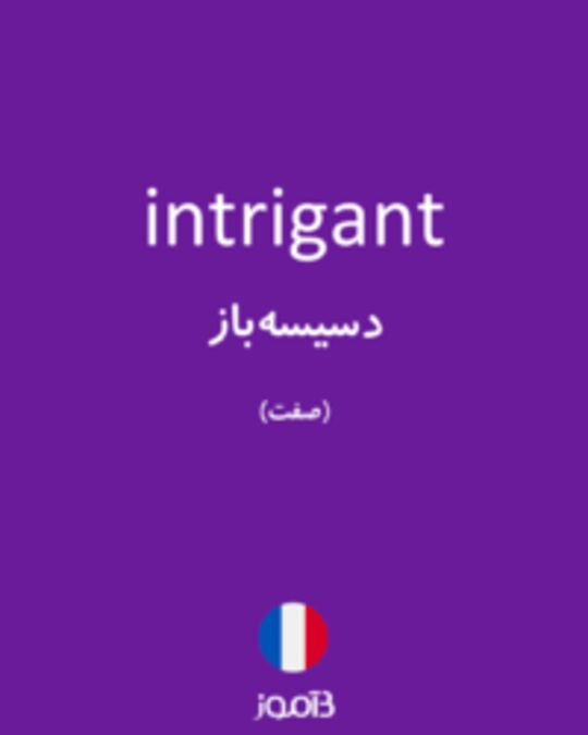  تصویر intrigant - دیکشنری انگلیسی بیاموز