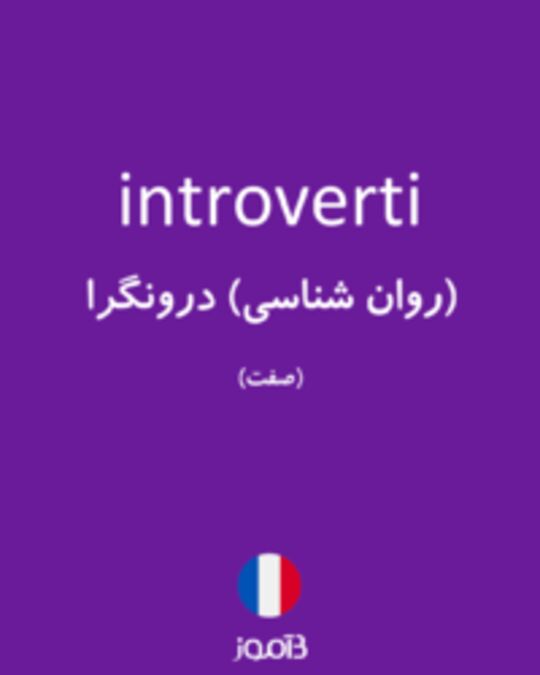  تصویر introverti - دیکشنری انگلیسی بیاموز