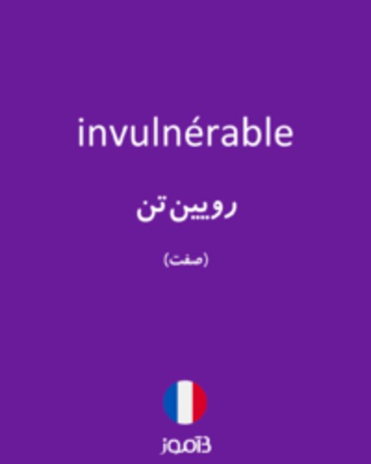  تصویر invulnérable - دیکشنری انگلیسی بیاموز