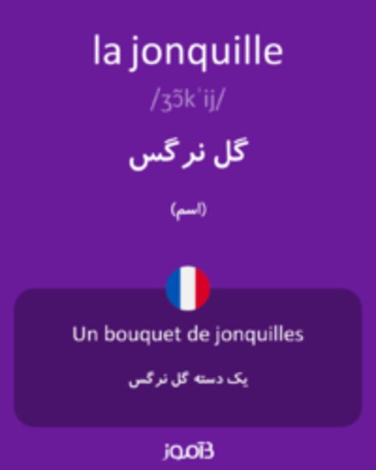  تصویر la jonquille - دیکشنری انگلیسی بیاموز