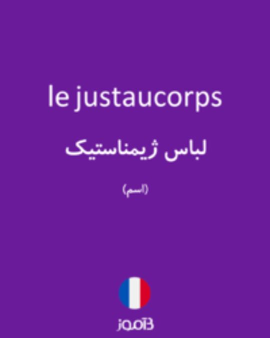  تصویر le justaucorps - دیکشنری انگلیسی بیاموز