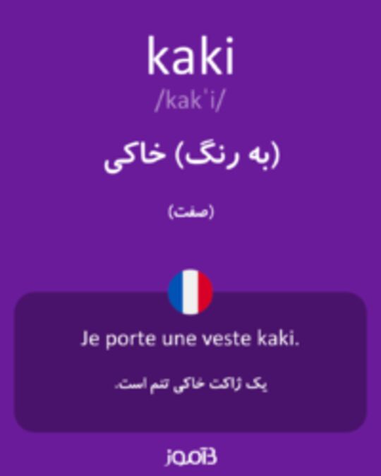  تصویر kaki - دیکشنری انگلیسی بیاموز