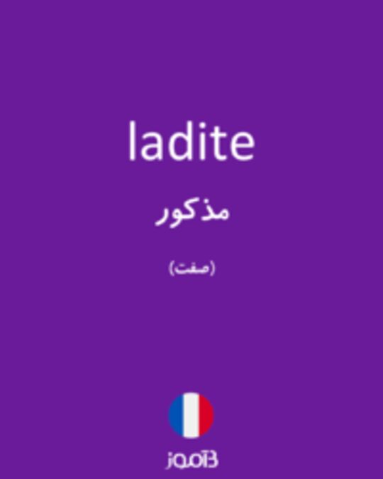  تصویر ladite - دیکشنری انگلیسی بیاموز