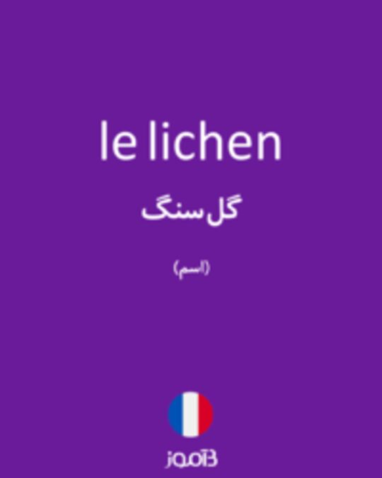  تصویر le lichen - دیکشنری انگلیسی بیاموز