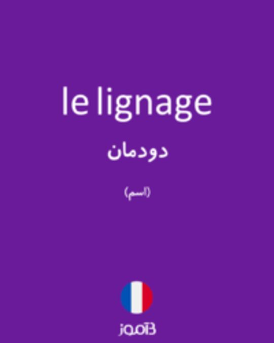  تصویر le lignage - دیکشنری انگلیسی بیاموز