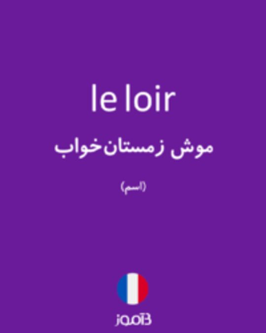  تصویر le loir - دیکشنری انگلیسی بیاموز